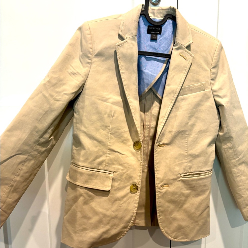 Boys' J.Crew Ludlow Blazer Size 10 NWT - Sandy Dune